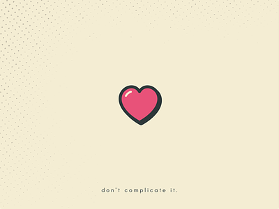 love is simple design icon logo vector