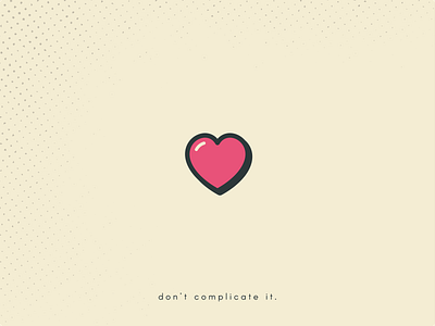 love is simple design icon logo vector