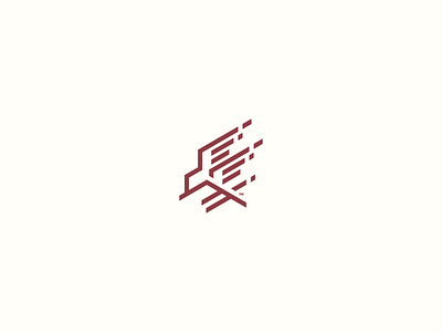 hawk dive V2 design icon logo vector