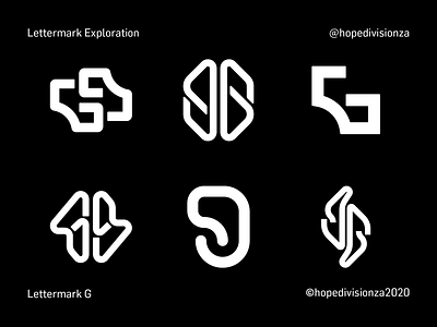 Lettermark G branding design icon logo typography vector