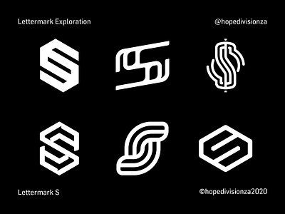 Lettermark S branding design icon logo typography vector
