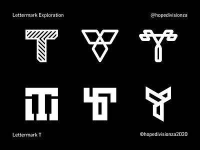 Lettermark T branding design icon logo typography vector