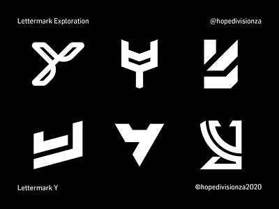 Lettermark Y branding design icon logo typography vector