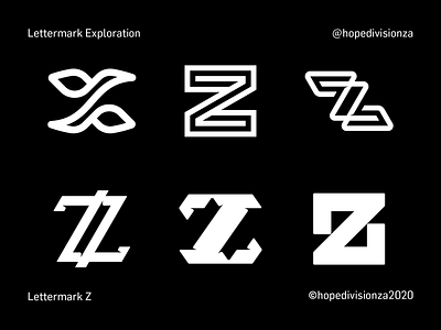 Lettermark Z branding design icon logo typography vector