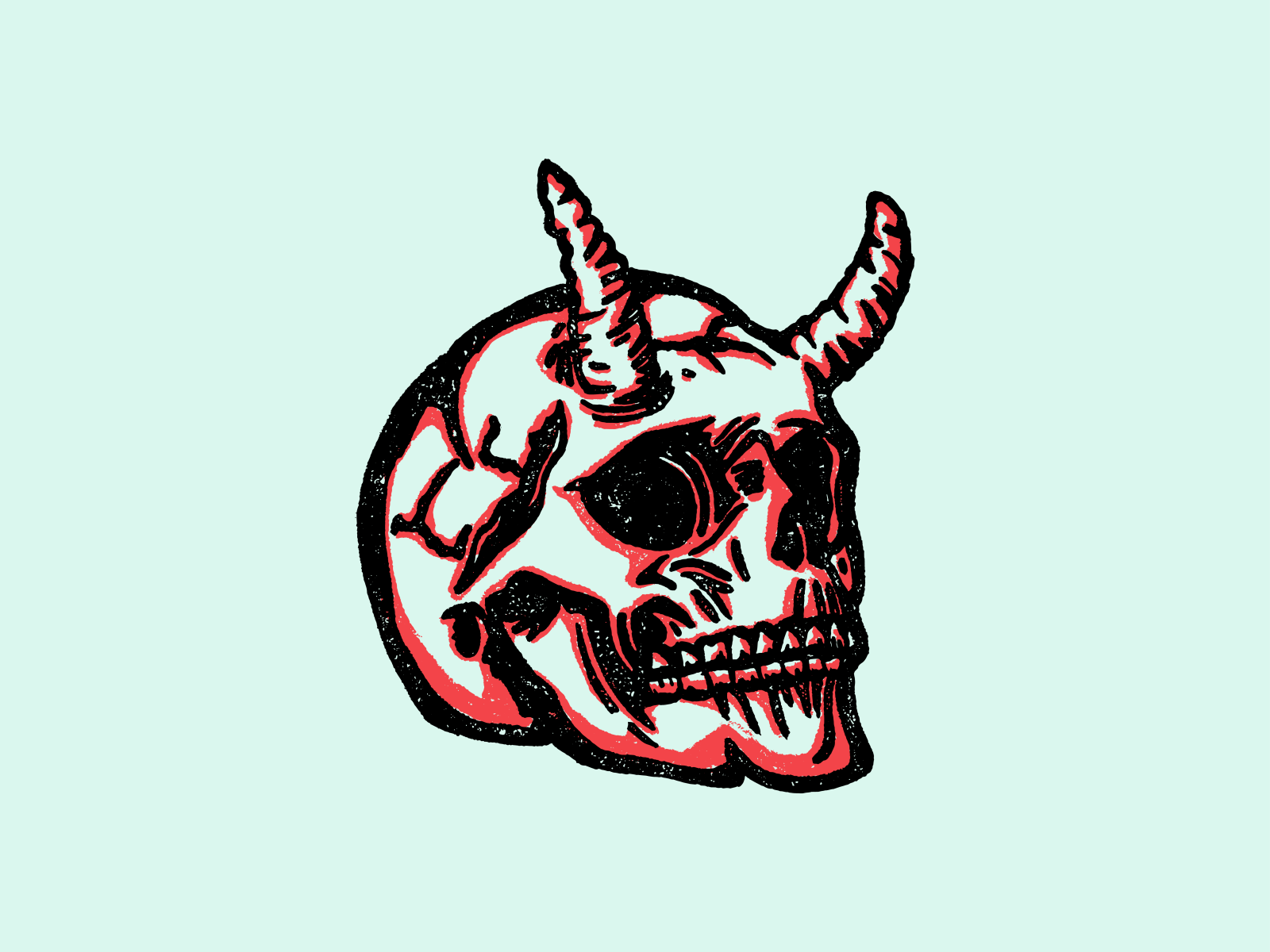 Skull Illustration by hopedivisionza on Dribbble