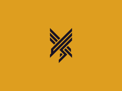 Minimal hawk design icon vector