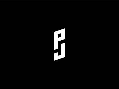 PJ Letter-mark icon logo typography vector