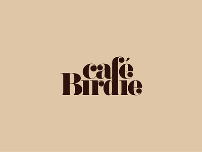 Cafe Birdie branding logo typography