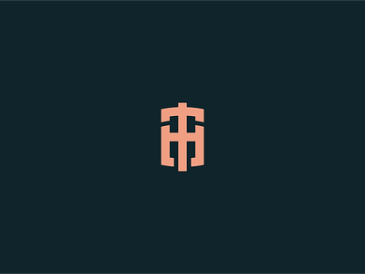 Th Lettermark icon logo typography
