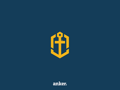 anchor icon logo vector