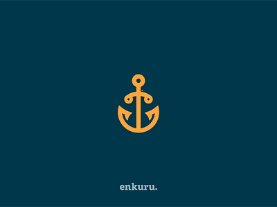 anchor design icon vector