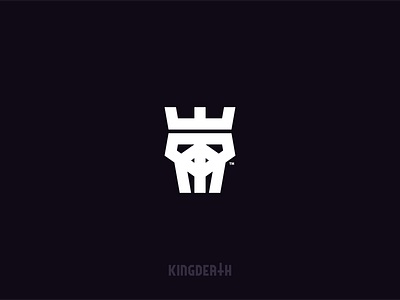 kingdeath design icon logo vector