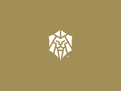 lion mark branding design icon logo vector