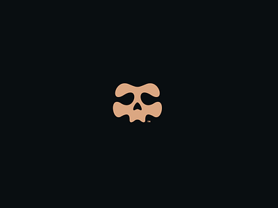 skull 001 design icon logo