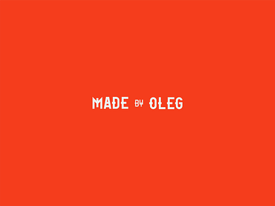 made by oleg branding design icon