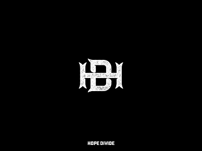 hope divide hd monogram design icon logo typography
