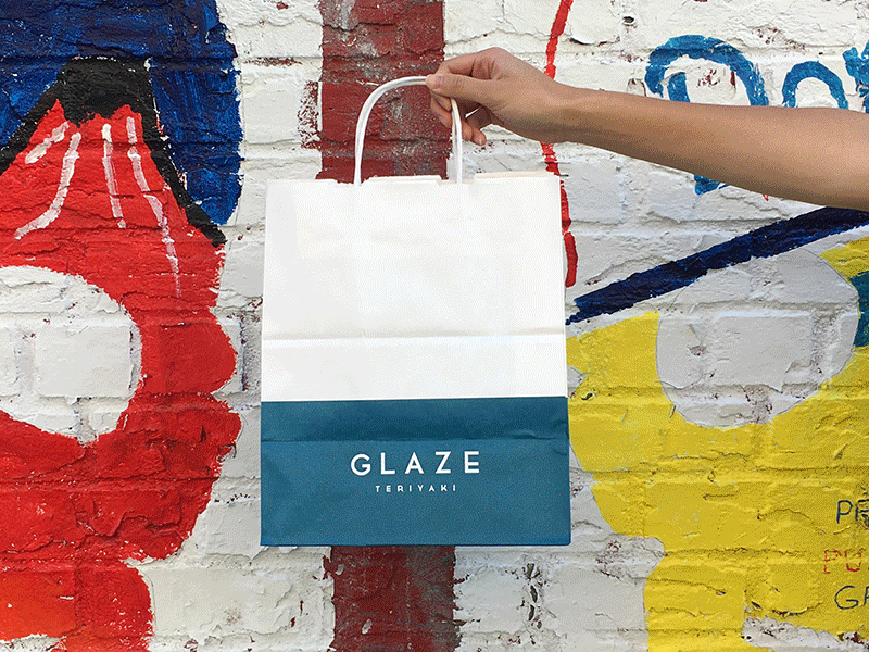 Glaze Shopping Bag packaging restaurant shopping bag