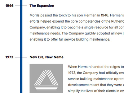 Delta Timeline timeline web