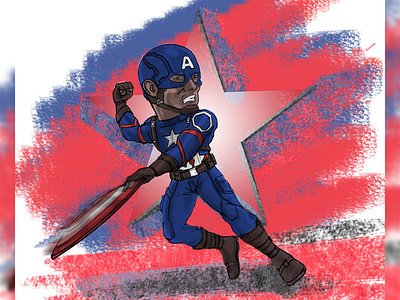Captain America 3d 3d art cap captain captain america design dribbble illustrate illustration illustrator marvel photoshop vector