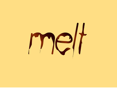 melt animation art design dribbble illustrate illustration illustrator logo typography vector