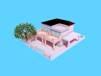 House 3d 3d animation 3d art architecture c4d cinema4d design dribbble illustrate illustration illustrator logo vector