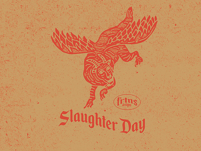 Slaughter Day badge design flat illustration flatdesign icon design illustration vintage vintage badge