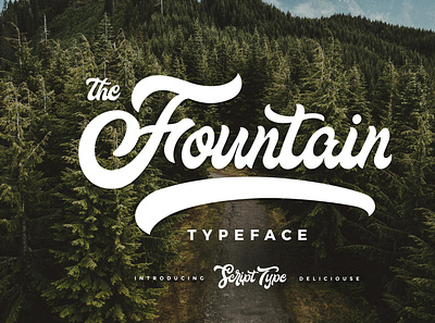 Fountain Typeface baseball branding font modern script type typeface typo typographic