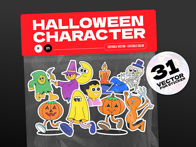 Halloween Character Set