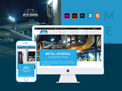 Metal Arsenal Website arabic css html responsive ui ux web web design website