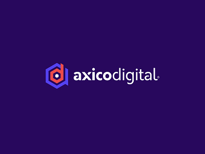 Axico Digital logo design 02 ad logo branding emblem graphic design illustration logo typography