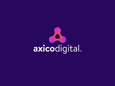 Axico Digital logo design 03 ad ad logo branding design emblem graphic design illustration logo typography