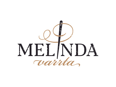 Melinda varrta logo branding design emblem graphic design illustration logo typography