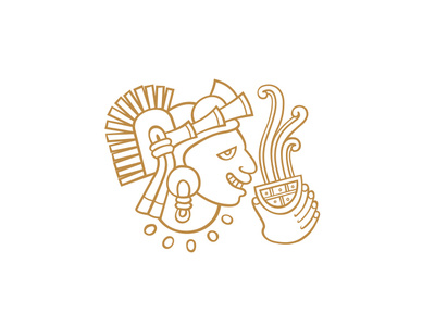 Aztek Choxolat! illustration logo