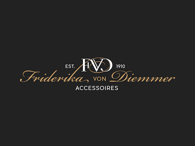Friderika von Diemmer logo typography