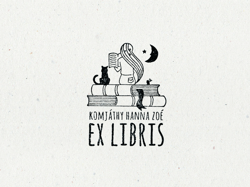 Bookplate for my Daughter illustration logo