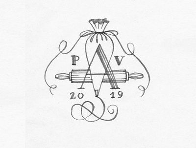 Tattoo for confectioner design emblem graphic graphic design illustration logo tattoo typography