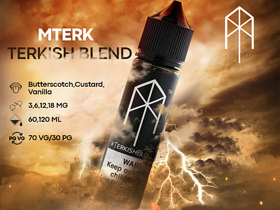 Terkish Blend E-Liquid design e liquid graphic design vape