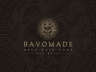 Bavomade Hellpomade Logo branding design illustration logo