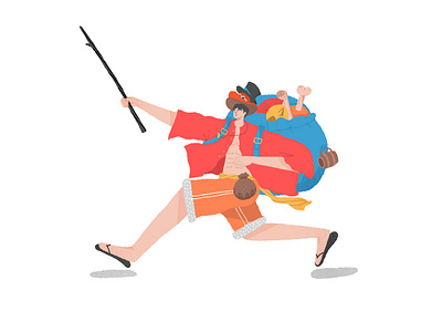 One Piece Monkey D Luffy by Asrafuzzaman Khan Nahin on Dribbble