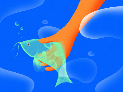 Touch fish 插图 插图ui 设计