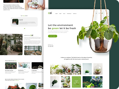 Plant shop & gardening service website design