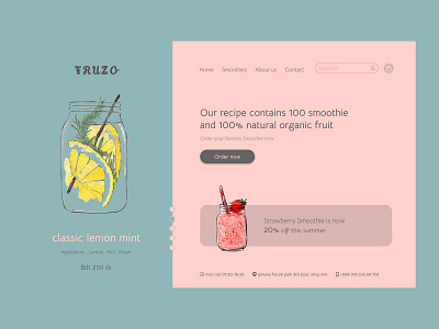 FRUZO drink app beverages candy cocktail donut drink food fruit gallery health ice cream icon illustration juice liquid product sweet ui ux webdesign