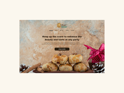 cookie biscut branding cookie food minimal ui ux web website