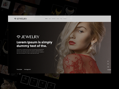 jewelry shop design jewelry minimal ui ux web website