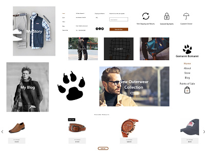 official merchandise store + portfolio design ecommerce minimal profile ui ux web website