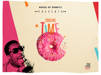 HouseofDonuts - SmilingTime branding branding concept design digital digitaldesigner poster poster design typography