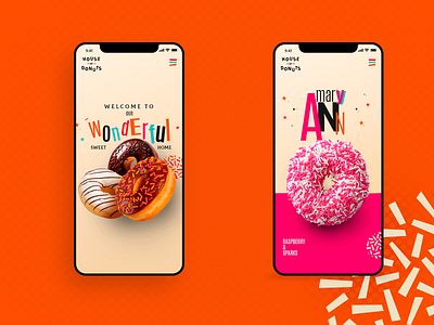 HouseofDonuts - Mobile website branding branding concept design digital digitaldesigner ui ux web