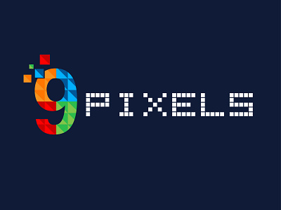 Pixels Logo 1 9 branding colorful design logo design pixel art