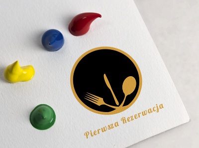 Pierwsza Rezerwacja logo 2 mu branding colorful design design food and beverage logo logo 3d logo design modern logo typography