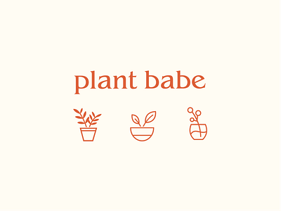 plant babe branding design illustration plants